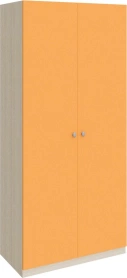 Шкаф прямой Астра 90х60х200 Дуб молочный/Дуб Оранжевый