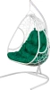 Кресло подвесное со стойкой BiGarden "Primavera", черное зелёная подушка