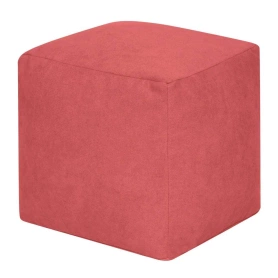 Пуфик Куб 40х40х40 велюр розовый