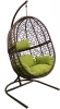 Кресло подвесное Кокон XL коричневый/оливковый