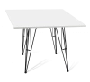 Обеденный стол SHT-TU10/80/80 Черный муар/Белый