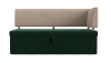 Кухонный диван Стоун Велюр 182х65х87 правый зеленый/бежевый (без декор. подушек)
