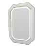 Зеркал Ascella 130х90х3 золотой/серебряный