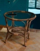 Кофейный столик из искусственного ротанга 60х60х55 бамбук