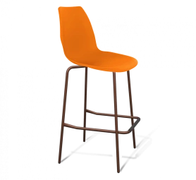 Барный стул SHT-ST29/S29 Оранжевый/Медный металлик