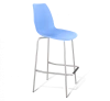 Барный стул SHT-ST29/S29 Голубой/Хром