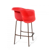 Барный стул SHT-ST31/S29 Красный/Медный металлик