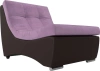 Модуль-кресло для дивана Монреаль Велюр/Экокожа 77х106х78 Зеленый/Коричневый (без декор. подушек)