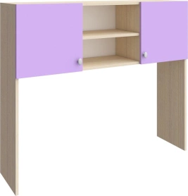 Полка-надстройка стола Астра Дуб молочный/Дуб Фиолетовый