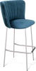 Барный стул SHT-ST36-1/S29 синий/хром