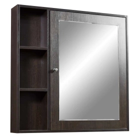 Шкаф-зеркало Монтоне 80х15х80 Венге
