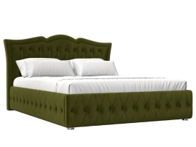 Кровать Герда Микровельвет 180х200 Зеленый