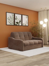 Диван "Лидер ППУ 180*200 (Велюр молочный шоколад)