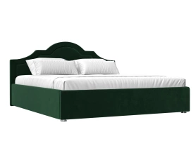 Кровать Афина Велюр 160х200 Зеленый