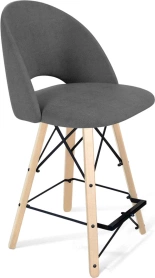 Барный стул SHT-ST34/S80-1 платиново-серый/прозрачный