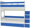 Кровать двухъярусная Юниор-1 Белый/Голубой 80х190