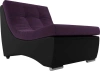 Модуль-кресло для дивана Монреаль Велюр/Экокожа 77х106х78 Фиолетовый/Черный (без декор. подушек)