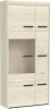 Шкаф-пенал широкий с дверью Мале М-4 90х38х200 Дуб галифакс белый