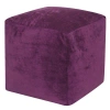 Пуфик Куб 40х40х40 микровельвет фиолетовый