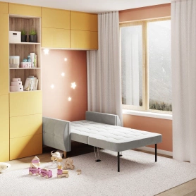 Диван-кровать Банита светло-серый 100х200