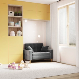 Диван-кровать Этро Люкс темно-серый 120х200