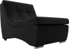 Модуль-кресло для дивана Монреаль Велюр/Экокожа 77х106х84 Черный (без декор. подушек)