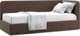 Кровать с подъемным механизмом и ящиком Tichina правая 90х200 шоколадный