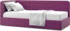 Кровать с подъемным механизмом и ящиком Tichina левая 90х200 фиолетовый