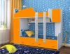 Кровать двухъярусная Юниор-2 Белый/Оранжевый 80х190