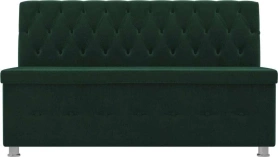 Кухонный прямой диван Вента Велюр Зеленый 152х59х88 (без декор. подушек)