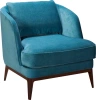 Кресло Окланд синий 80х80х80