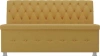 Кухонный прямой диван Вента Микровельвет Желтый 152х59х88 (без декор. подушек)