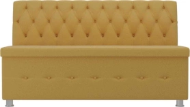 Кухонный прямой диван Вента Микровельвет Желтый 152х59х88 (без декор. подушек)