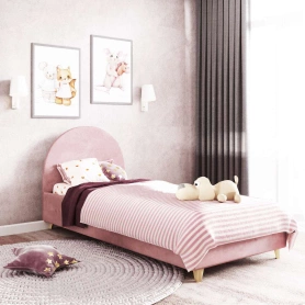 Кровать 80x190 арт.014 Розовый