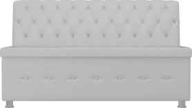 Кухонный прямой диван Вента Экокожа Белый 152х59х88 (без декор. подушек)