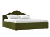 Кровать Афина Микровельвет 200х200 Зеленый