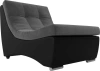 Модуль-кресло для дивана Монреаль Велюр/Экокожа 77х106х84 Серый/Черный (без декор. подушек)