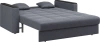 Диван-кровать Неаполь 1.6 серый/накладка венге 196х107х90 (без декор. подушек)