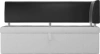 Кухонный диван Стоун с углом Экокожа Белый/Черный 182х65х87 (без декор. подушек)