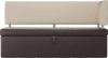 Кухонный диван Стоун с углом Экокожа Коричневый/Бежевый 182х65х87 (без декор. подушек)