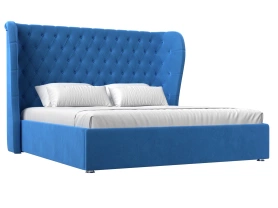 Кровать Далия Велюр 180х200 Голубой