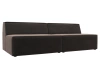 Модульный диван Монс 220х110х70 Велюр черный (без декор. подушек)