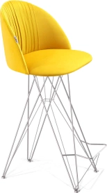 Барный стул SHT-ST35-1/S66 жёлтый/хром