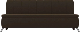 Кухонный прямой диван Кантри Микровельвет Коричневый 182х57х88 (без декор. подушек)