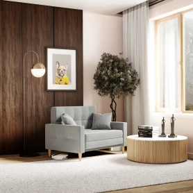 Диван-кровать Этро светло-серый 100х200