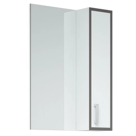 Шкаф-зеркало Спектр 50х15х70 Серый/Белый