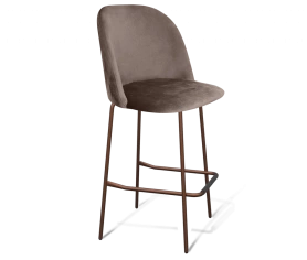 Барный стул SHT-ST35/S29 Кофейный ликер/Медный металлик