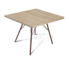 Журнальный стол SHT-S37 Медный металлик/Дуб Сонома 60x60х46