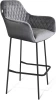 Барный стул SHT-ST38/S29 серый/черный муар