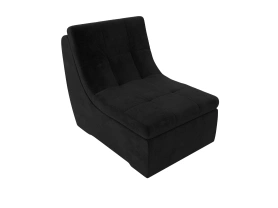Модуль-кресло для дивана Холидей Велюр 70х99х94 Черный (без декор. подушек)
